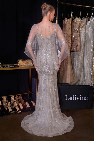 Annalise - CD637Formal DressCD637_SILVER_6LadivineFormalist