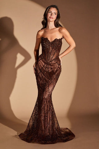 Antonia - J888Formal DressJ888_ESPRESSO_0LadivineFormalist