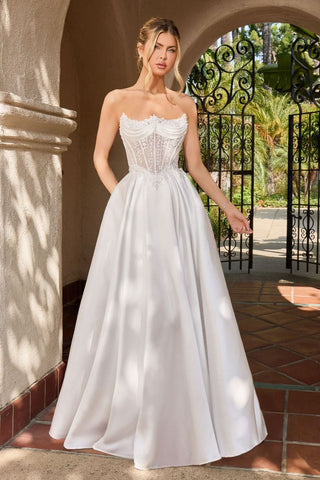 Demetra - CC511WWedding DressCC511W_OFFWHITE_2LadivineFormalist