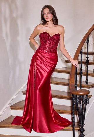 Laken - CDS565Formal DressCDS565_BURGUNDY_0LadivineFormalist