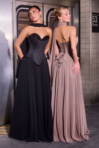 Lourdes - J891Formal DressJ891_TAUPE_2LadivineFormalist