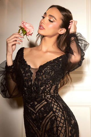 Lunette - CD864Formal DressCD864_BLACK_8LadivineFormalist