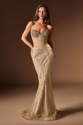Monroe - J903Formal DressJ903_GOLD_0LadivineFormalist