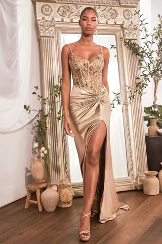 Nisha - CD0176Formal DressCD0176_CHAMPAGNEGOLD_XXSLadivineFormalist