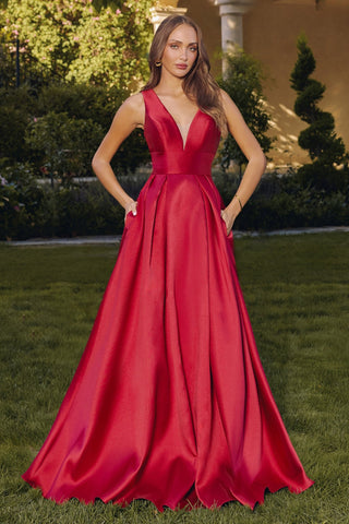 Norah - T814Formal DressT814_BURGUNDY_SAmorisFormalist