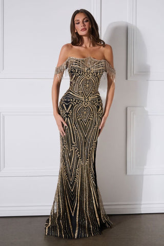 Roxanne - J908Formal DressJ908_BLACKGOLD_2LadivineFormalist