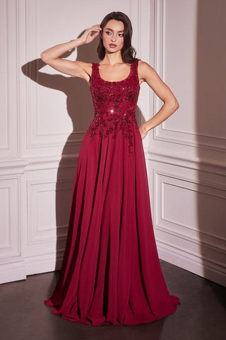 Xanthe - CDS503Formal DressCDS503_BURGUNDY_4LadivineFormalist