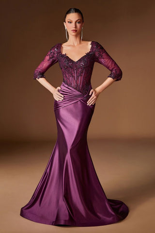 Zahara - CD731Formal DressCD731_EGGPLANT_6LadivineFormalist
