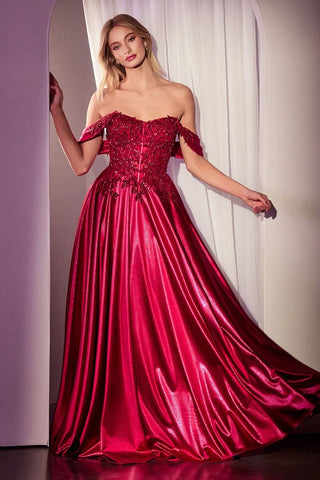 Zuleika - CDS525Formal DressCDS525_BURGUNDY_4LadivineFormalist